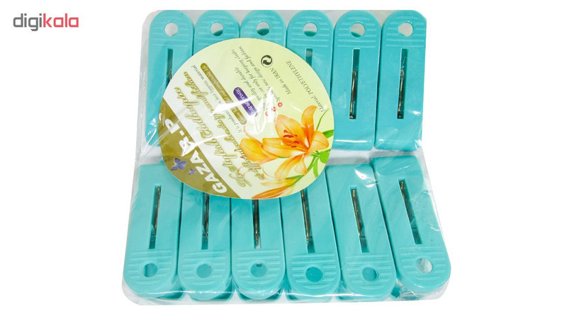 گیره لباس گازر مدل Pin بسته 12 عددی