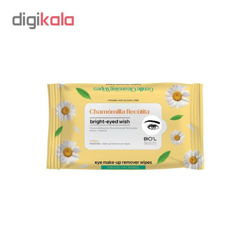 دستمال مرطوب بیول مدل Chamomilla Recutita بسته 10 عددی