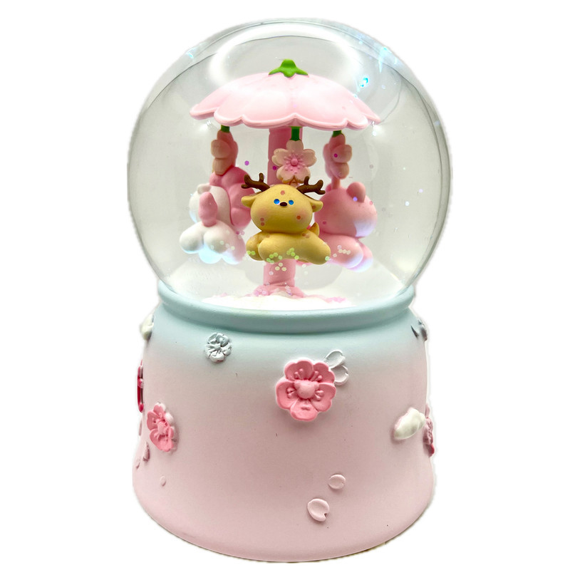 گوی موزیکال مدل پمپی Sweet طرح کراسل حیوانات دوست داشتنی کد PA1623.2.200
