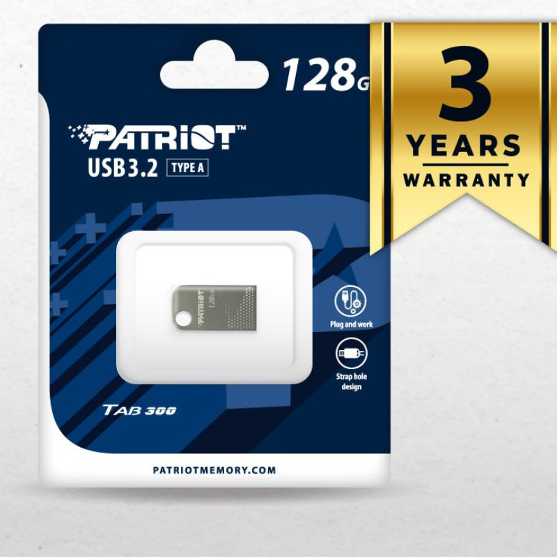 فلش مموری پتریوت مدل TAB300 USB 3.2 ظرفیت 128 گیگابایت با رابط USB 3.2
