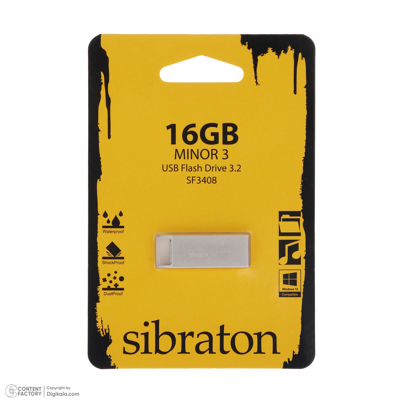 فلش مموری سیبراتون مدل SF3408 ظرفیت 16 گیگابایت با رابط USB 3.2