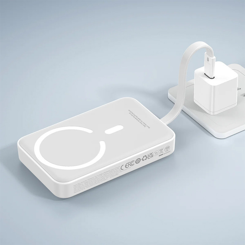 پاوربانک بیسوس مدل Magnetic & Cable 30W با ظرفیت 10000 میلی آمپر ساعت