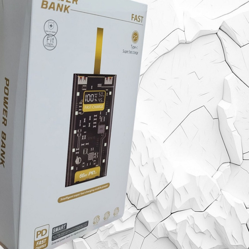 پاوربانک مدل 66W PD ظرفیت 20000 میلی آمپر ساعت