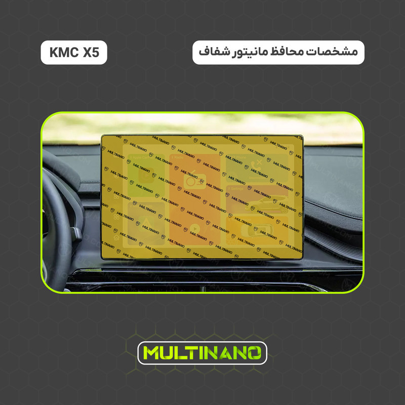 محافظ صفحه نمایش مانیتور خودرو مولتی نانو مدل X-S2N مناسب برای کی ام سی X5 بسته دو عددی