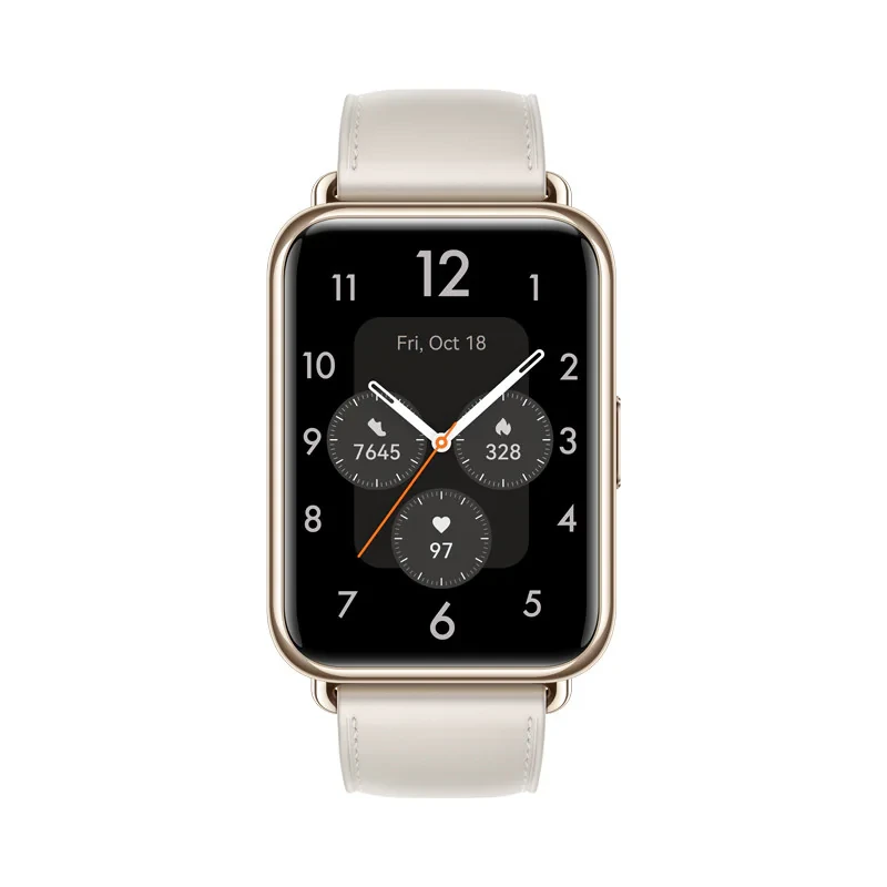 ساعت هوشمند هوآوی مدل WATCH FIT 2 Classic Edition بند چرمی