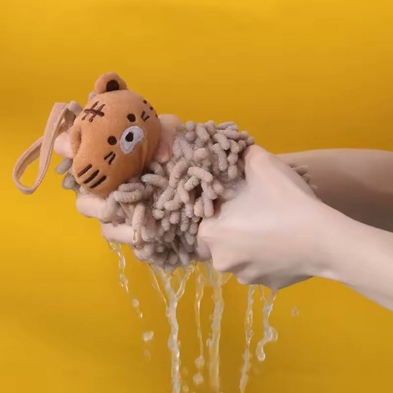 دستمال نظافت خانه و آشپزخانه حوله‌ای مدل عروسکی شیر