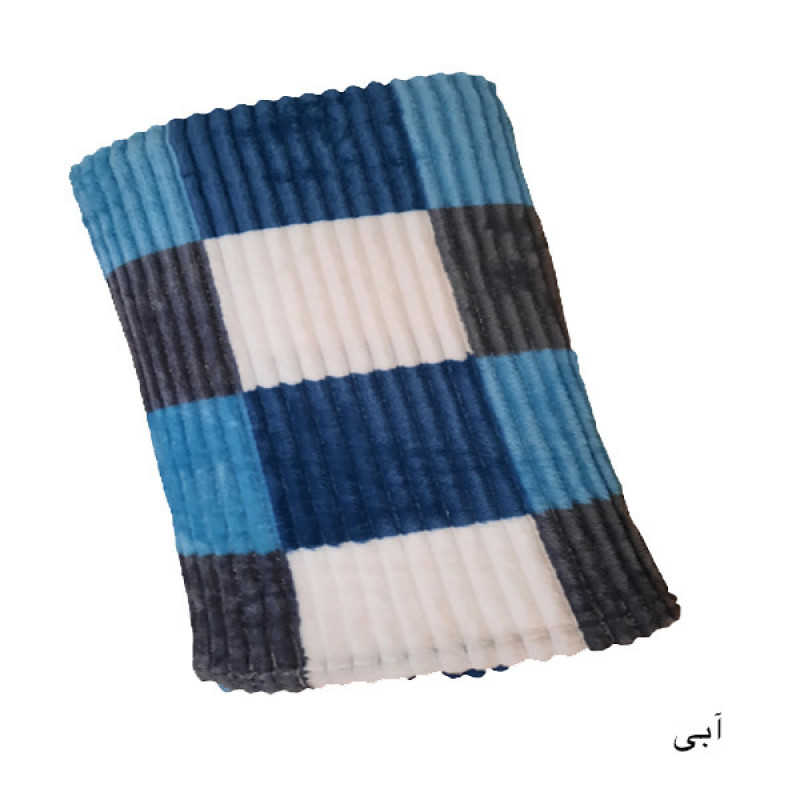 پتو مسافرتی مدل پلیسه طرح چهارخونه دونفره سایز سایز 240 × 200 سانتی متر