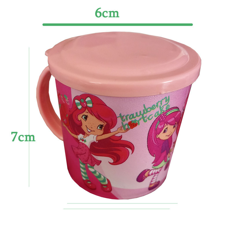 لیوان کودک طرح دختر توت فرنگی کد STRAW-GIRL-20