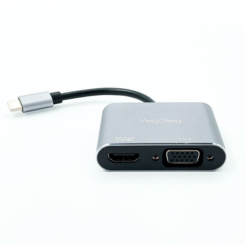 مبدل usb-C به HDMI  VGA وگیگ مدل V-TC02