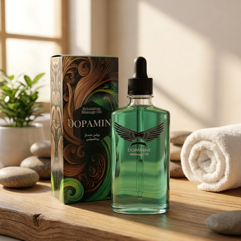 روغن ماساژ دوپامین مدل ریلکسیشن مناسب برای انواع پوست حجم 350 میلی لیتر