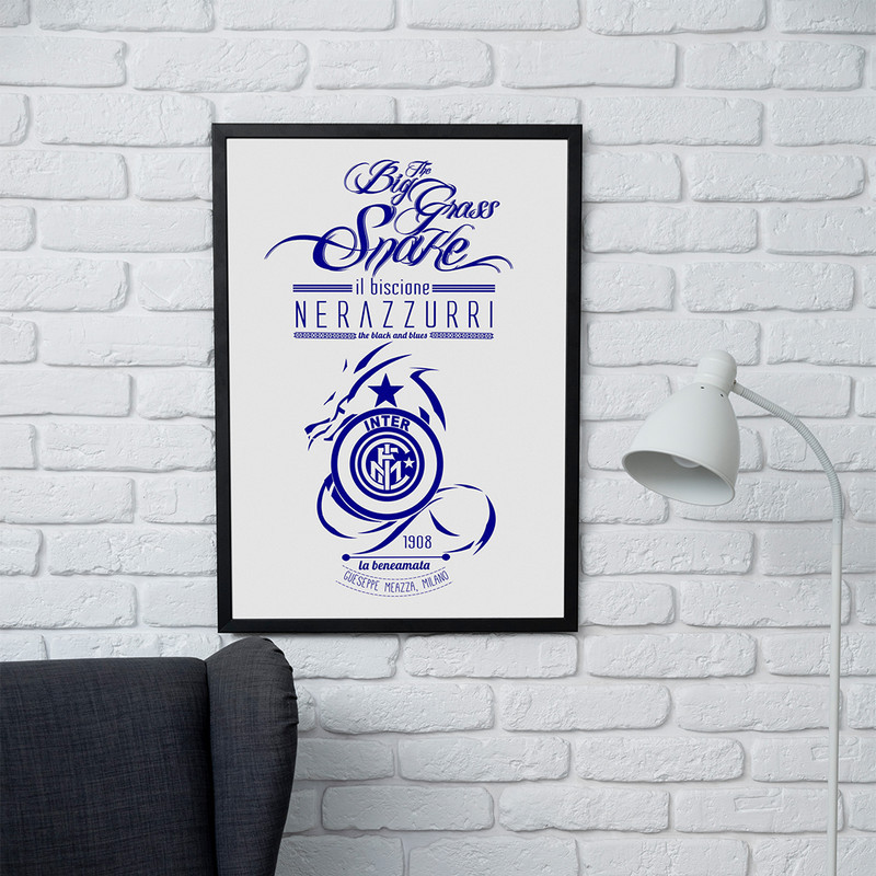 تابلو مدل دیواری طرح اینتر میلان | Inter Milan کد FD543