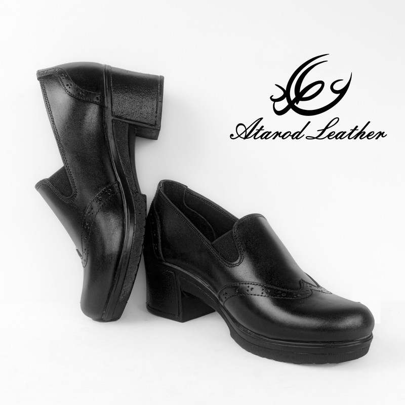 کفش زنانه چرم عطارد مدل  طبی چرم طبیعی کد SH71