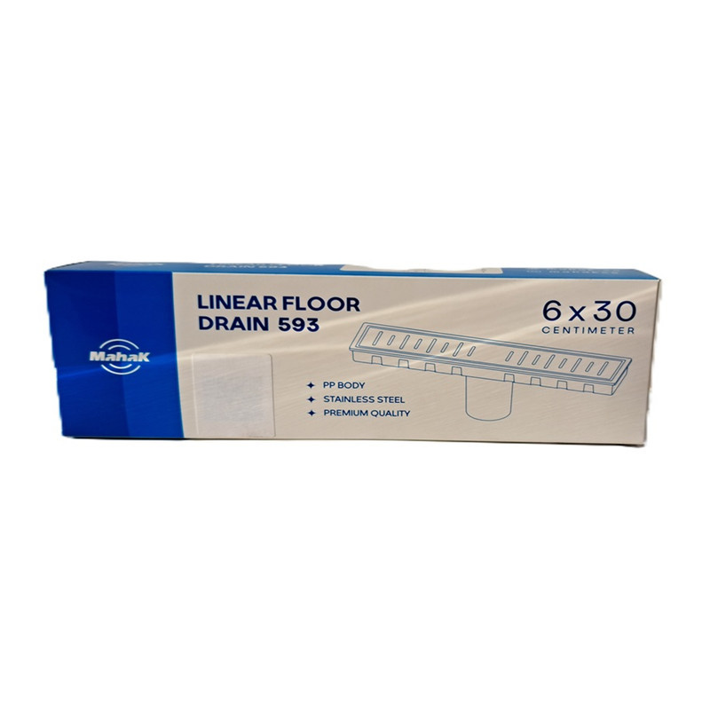 کف شور خطی محک مدل درب استیل طرح گریل 30*6 کد 593S