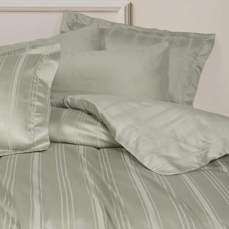سرویس ملحفه دو نفره 6 تکه کاتن باکس مدل Smart Bamboo Stripe Bej C.K