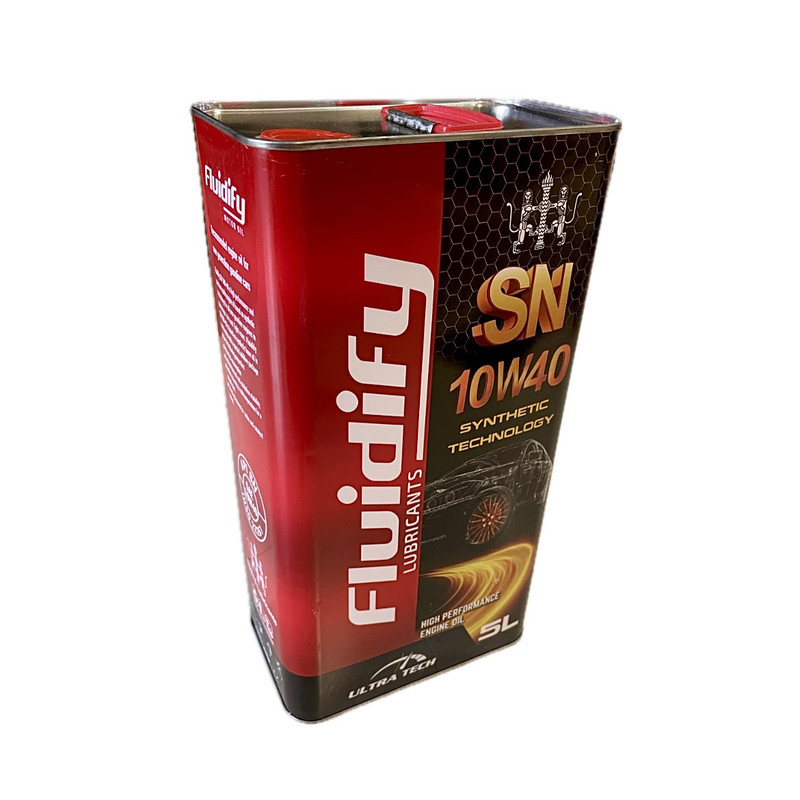 روغن موتور خودرو بنزینی فلودیفای مدل 10w_40 SN حجم ۵ لیتر