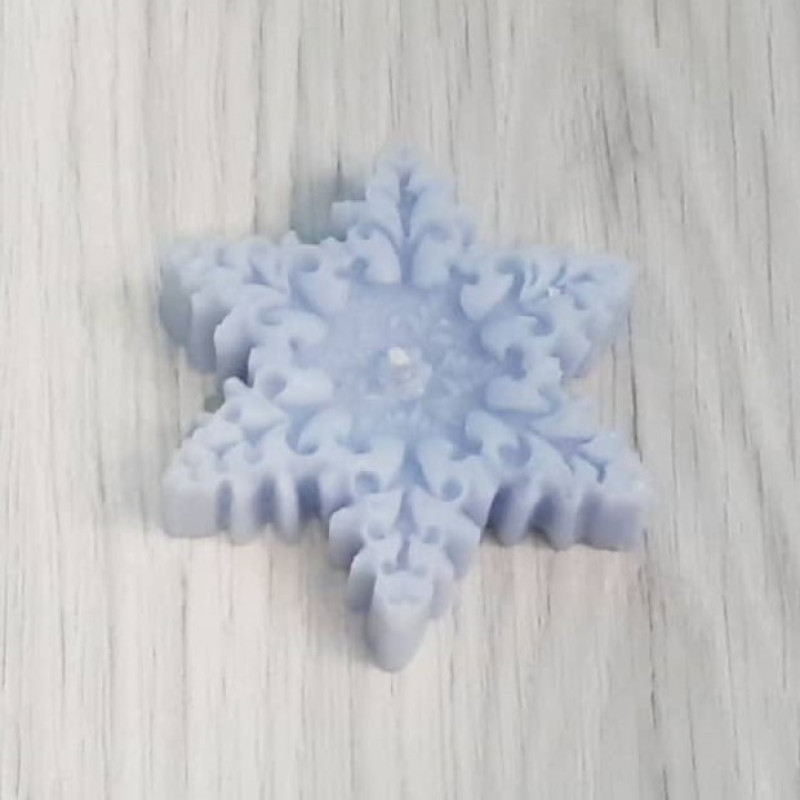 شمع طرح دانه برف کد SAV-081 بسته 4 عددی