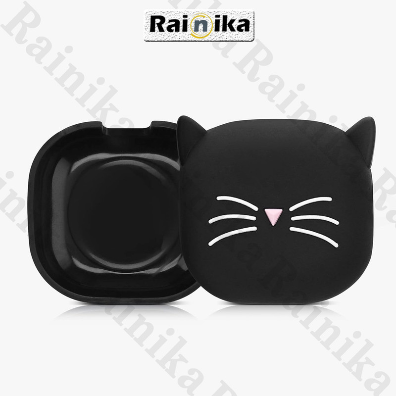 کاور رینیکا مدل Buds Cat Black-White مناسب برای کیس هدفون بی سیم سامسونگ Galaxy Buds Live  Buds Pro  buds 2  buds 2 pro  Fe
