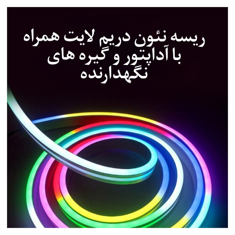 ریسه نئون دریم لایت مدل برنامه پذیر طول ۵متر به همراه آداپتور