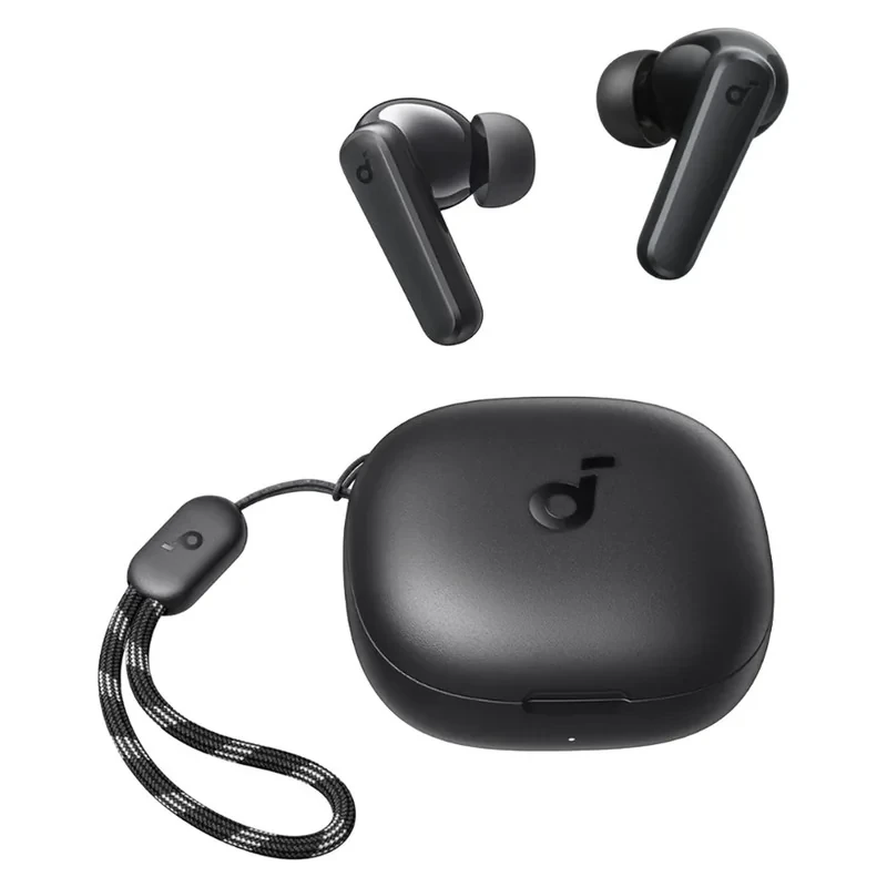 هدفون بلوتوثی انکر مدل SoundCore R50i A3949 بدون قابلیت نویز کنسلینگ، درگاه شارژ USB Type-C، دارای فناوری AI-Enhanced Calls برای کاهش نویز و بهبود مکالمات، مقاوم در برابر رطوبت و عرق