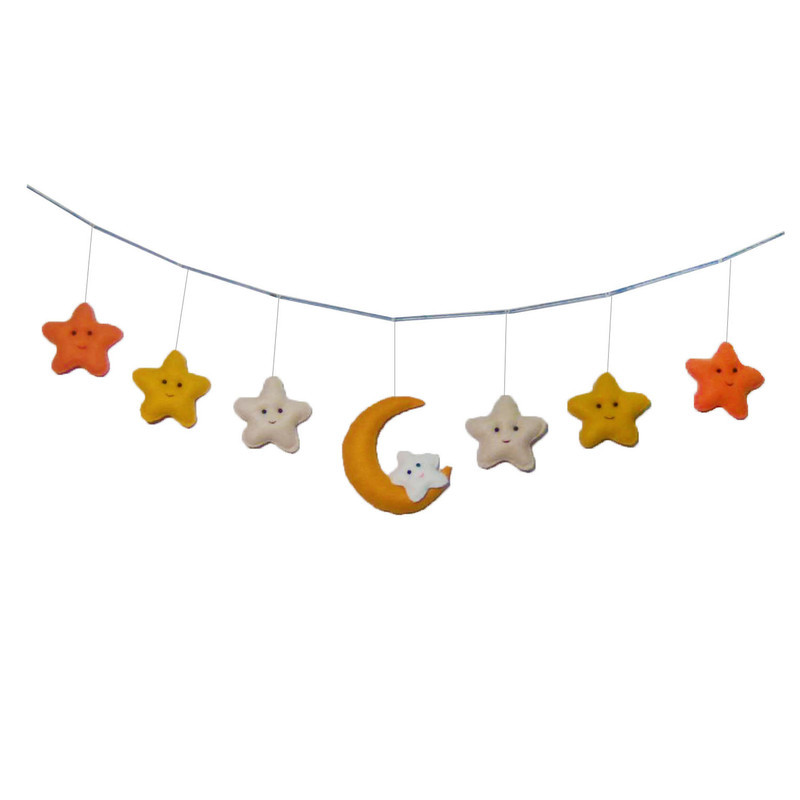 ریسه تزئینی اتاق کودک مدل ماه و ستاره کوچولو کد 8753
