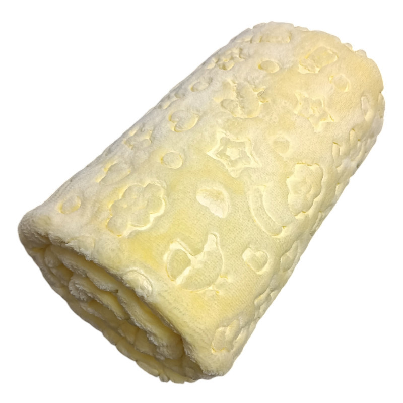 پتو کودک و نوزاد ازدیلک مدل Embos Sari سایز 120×100 سانتی متر