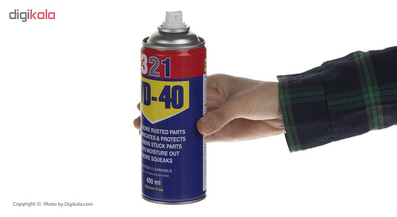 اسپری روان کننده و زنگ بر مدل WD-40 حجم 400 میلی لیتر