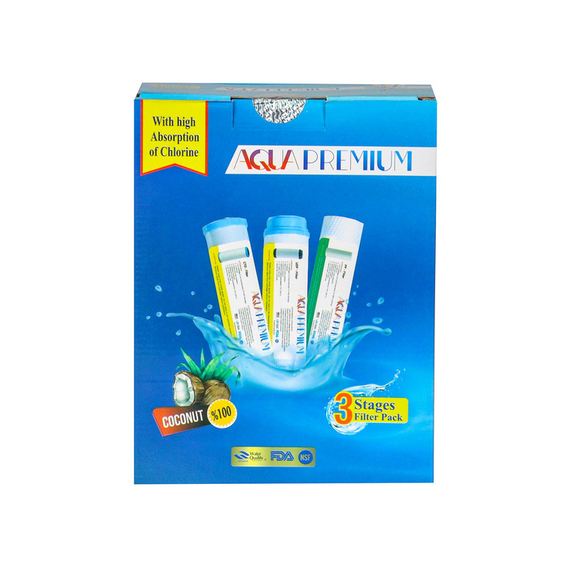 فیلتر دستگاه تصفیه آب آکواپرمیوم مدل AP-3S مجموعه 3 عددی