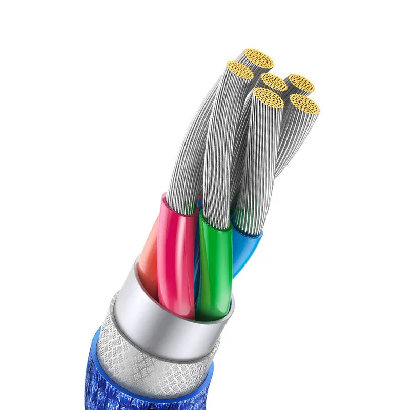 کابل تبدیل USB به USB-C باسئوس مدل Crystal Shine طول 2 متر