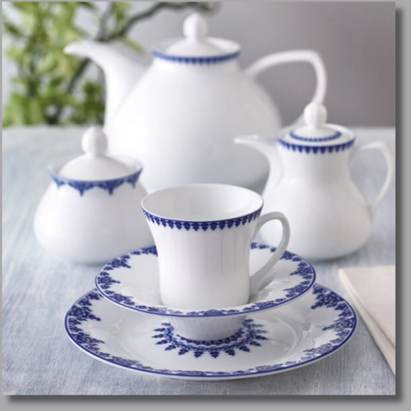 سرویس غذاخوری 108 پارچه 12 نفر چینی زرین ایران مدل Samarkand 108 Pieces High Grade