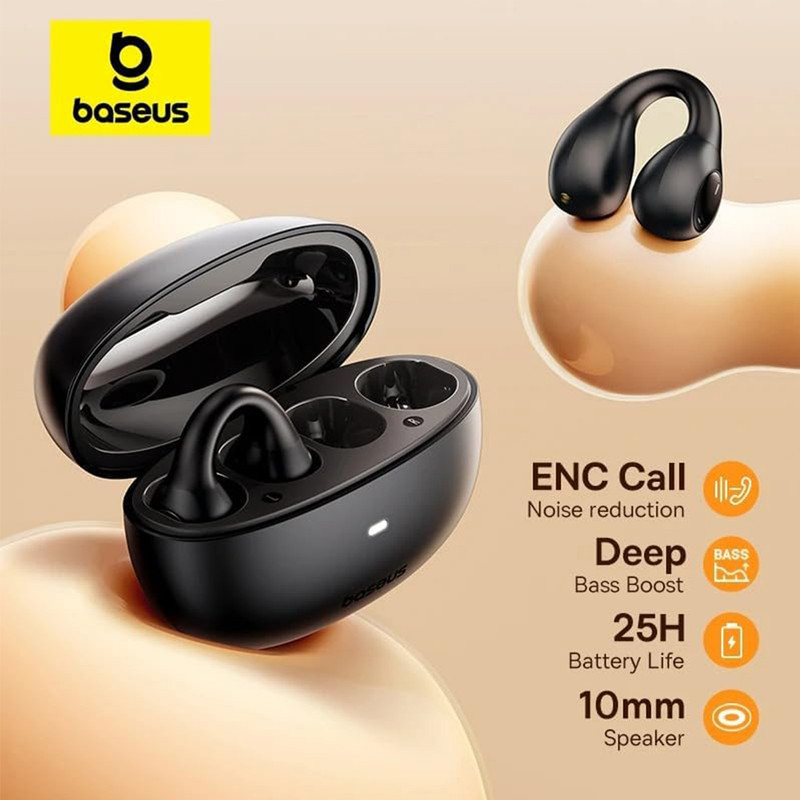 هدفون بلوتوثی باسئوس مدل AirGo AS01 OPEN Ear TWS
