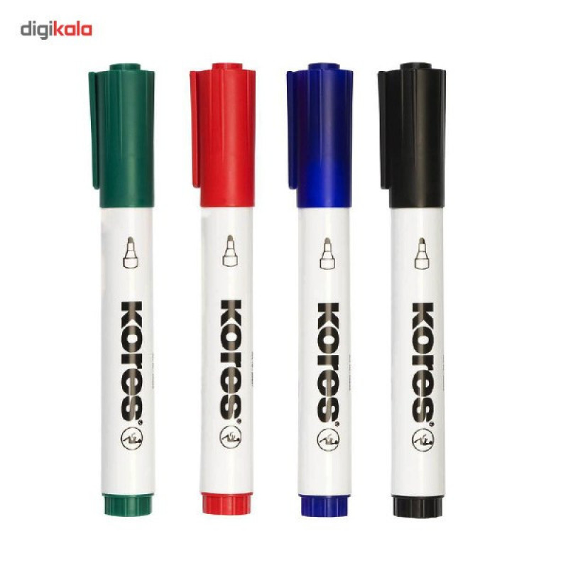 ماژیک وایت برد کورس مدل XW1 K Marker - بسته 4 عددی