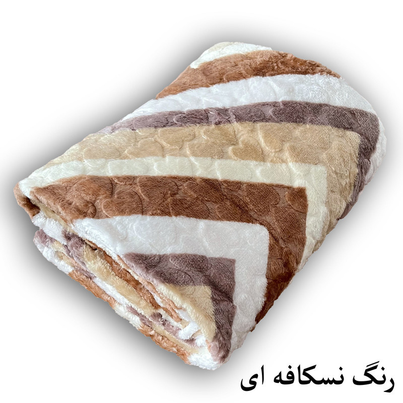 پتو 1 نفره هنرمند مدل بارلین سایز 220x160 سانتی‌متر