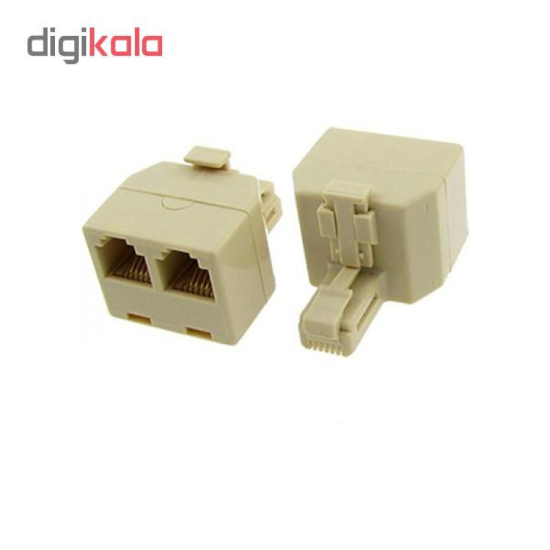 سوکت 1 به 2 تلفن کد 006 بسته 3 عددی