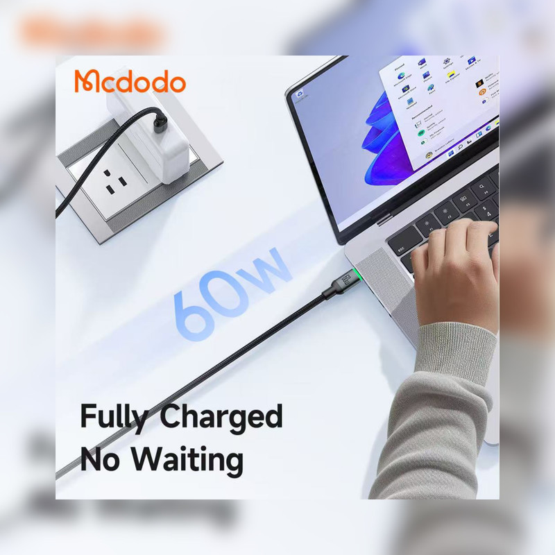 کابل USB-C مک دودو مدلCa-6870  60W طول 1 متر