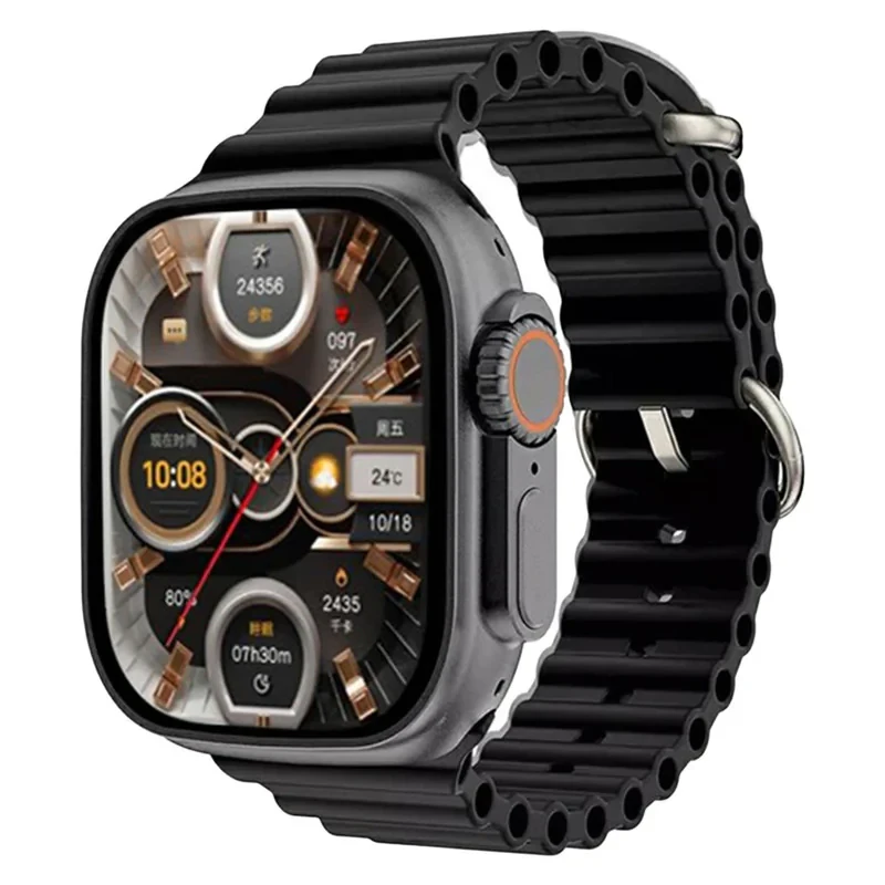 ساعت هوشمند مدل WS-75 ULTRA 2 صفحه نمایش رنگی، کنترل سطح اکسیژن خون بند سیلیکونی