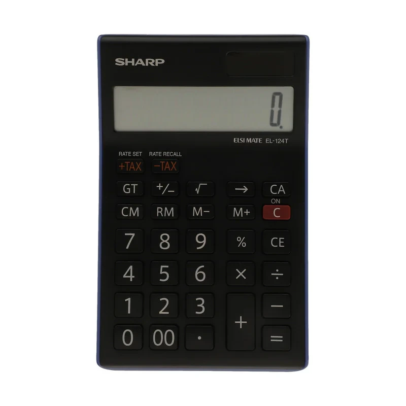 ماشین حساب شارپ مدل EL-124T-BL