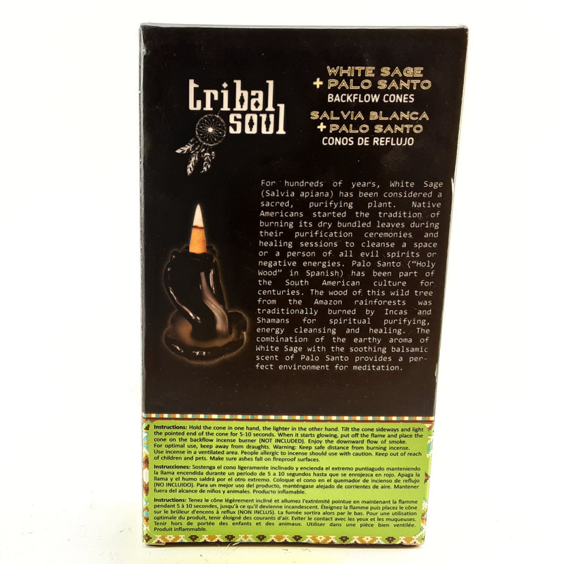 عود تریبال سولد مدل آبشاری طرح white saga & palo santo کد 487