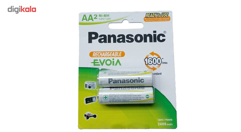 باتری قلمی قابل شارژ پاناسونیک مدل Rechargeable 2400mah بسته 2 عددی