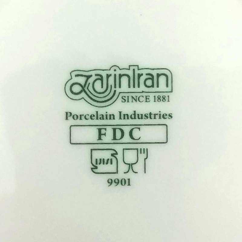 سرویس 98 پارچه غذاخوری چینی زرین ایران مدل کواترو