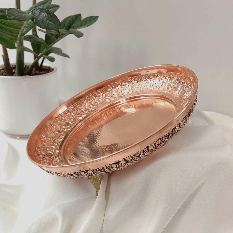 شیرینی خوری مسی مدل اطلس کد  ZH434.2