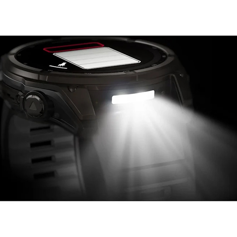 ساعت هوشمند 47 میلی‌متری گارمین مدل Fenix 8 Solar Sapphire با بند سیلیکونی