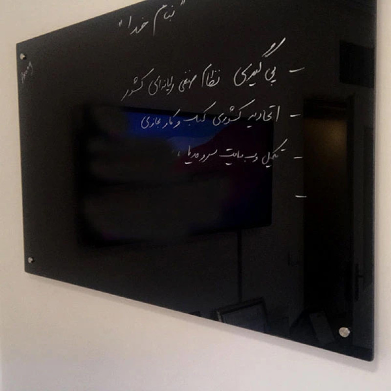 وایت‌برد شیشه‌ای عکسنگ مدل AXANG -1291  سایز 120x91 سانتی‌متر