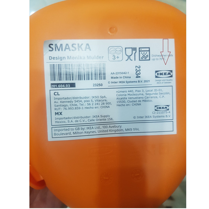 ظرف غذا ایکیا مدل SMASKA کد 60403