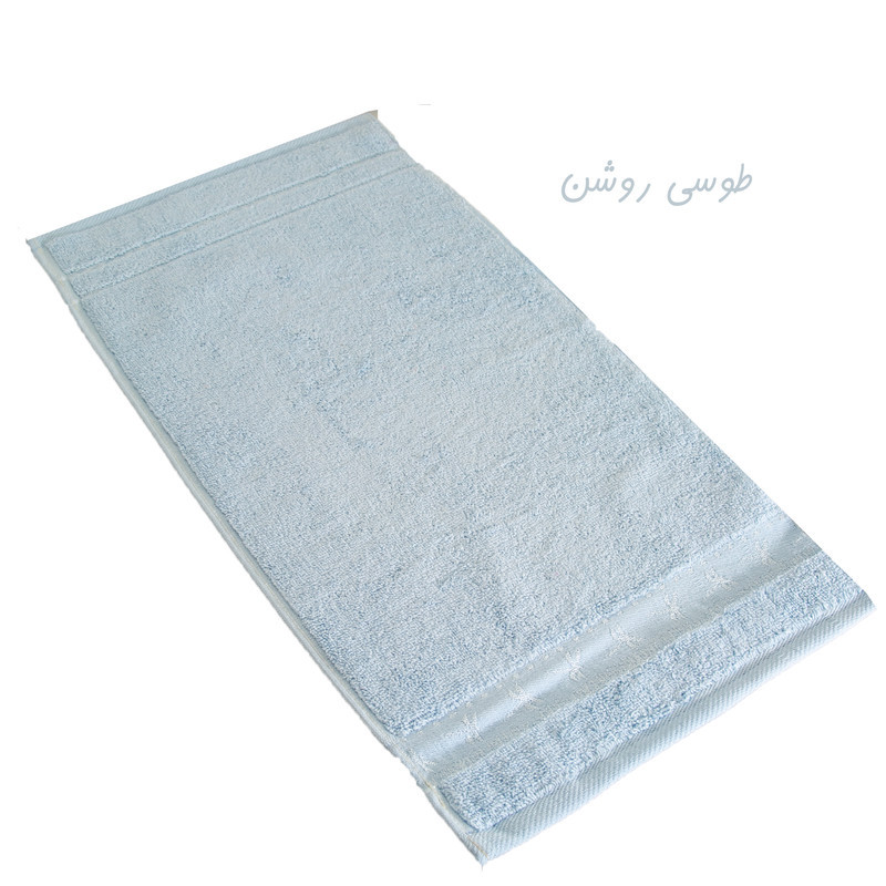 حوله دستی آذین بافت مدل تاج سایز 30x60 سانتی متر