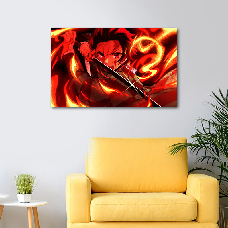 تابلو شاسی عرش مدل انیمه شیطان کش Demon Slayer کد As3757