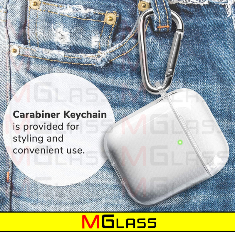 کاور ام‌گلس مدل Clear-MG مناسب برای کیس اپل ایرپاد Airpods 1  Airpods 2