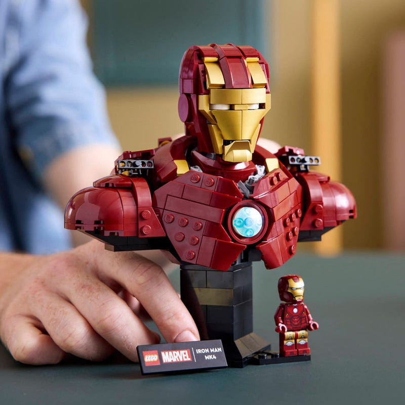 لگو سری مارول مدل Iron Man MK4 Bust کد 76327