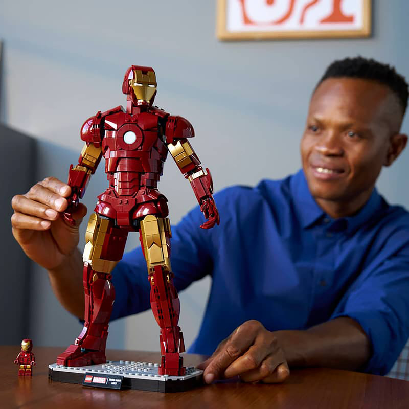 لگو 1297 تکه سری Marvel مدل Iron Man Mark 3 Collectors' Edition کد 76344