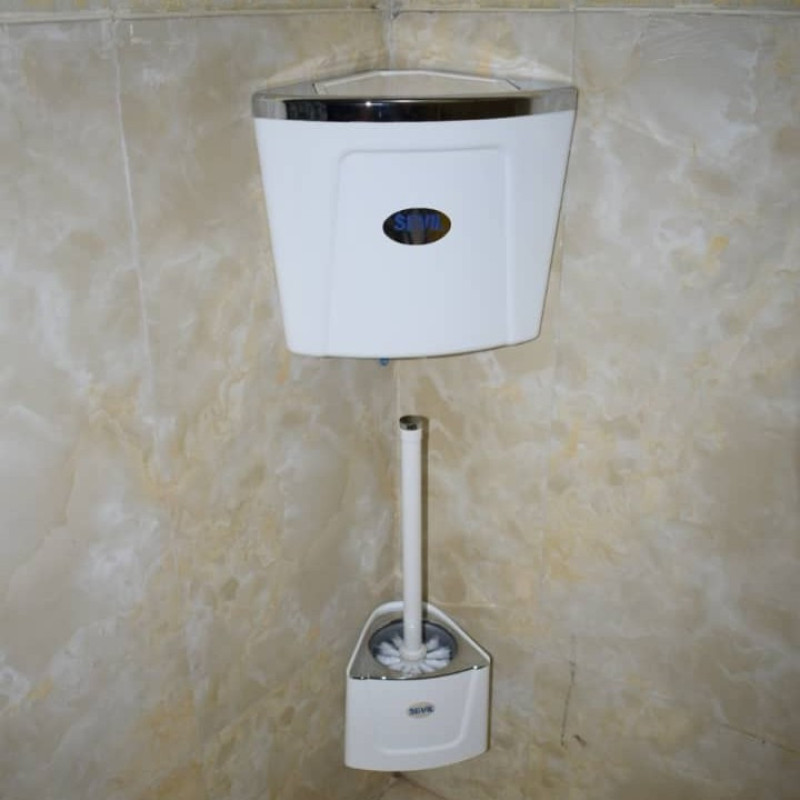 ست سطل زباله و فرچه سویل مدل دیواری
