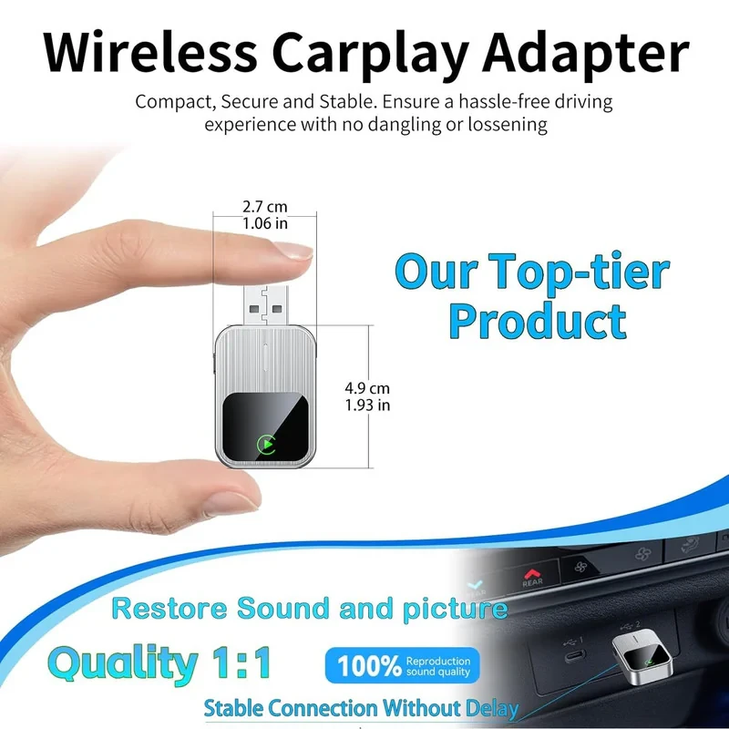 کارپلی و اندروید اتو مدل 2in1 CarplayAndroid Auto k2